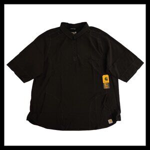 NWT Carhartt Force Cross-Flex Modern Fit Scrub Shirt/Top - Women's 2XL - Black